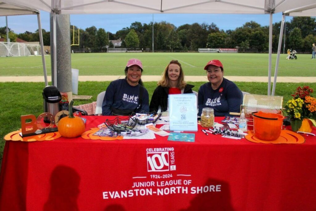 bike winnetka volunteer event