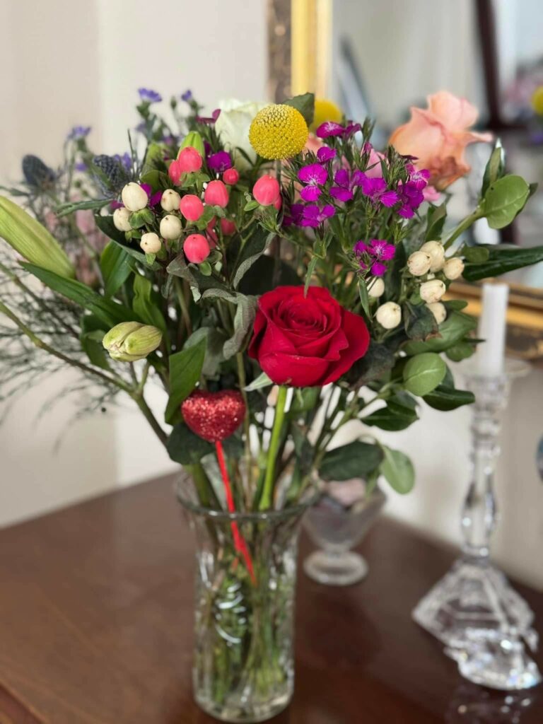 flower arranging social Galentine's
